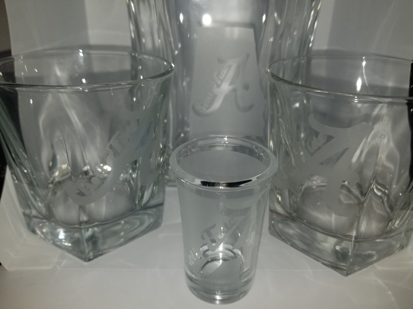 Engraved Decanters Set